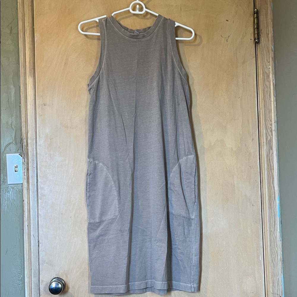 Light brown  Sleeveless Dress